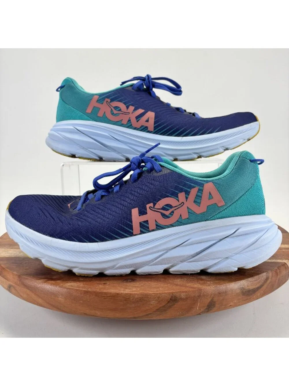 Hoka One One Rincon 3 Bellwether Blue Ceramic Women's Size 9.5 B Running Shoes - Picture 1 of 11